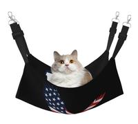 DIEzig Eagle USA - Hamaca mediana con diseño de bandera de Estados Unidos, cama suave para gatito, hurón, cachorro o mascota pequeña
