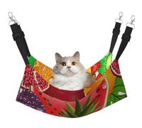 DIEzig Fresh Fruits - Hamaca de jaula mediana con forma de piña para colgar, cama suave para gatitos, hurones, cachorros o mascotas pequeñas