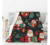 DIEzig Merry Christmas - Manta de franela de microforro polar, ultrasuave, 280 g/m², súper afelpada, suave, cálida y acogedora