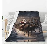 DIEzig Merry Christmas - Manta de franela de microforro polar, ultrasuave, 280 g/m², súper afelpada, suave, cálida y acogedora