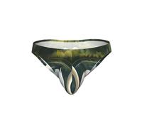 DIEzig White Swans on The Lake - Calzoncillos de bikini para hombre, suaves, elásticos, estampados, tiro bajo, ropa interior para uso diario, ajuste suave, cómodo regalo, Negro, 4XL