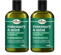 Difeel Rosemary Mint Strengthening Shampoo with Biotin 12 oz (Paquete de 2)