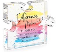 Diference Maker - Regalos de agradecimiento para líderes, jefes, empleados, compañeros de trabajo, profesores, personal, mentor, entrenador, gerente, agradecimiento, agradecimiento, trabajo, oficina