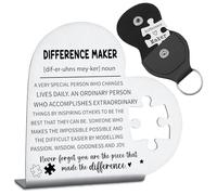 Diference Maker Regalos para mujeres, hombres, regalos de agradecimiento para compañeros de trabajo, mentor, jefe, líder, colega, voluntario, enfermera, médico, gerente, director, placas decorativas