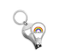 Diferencia de género e identidad arco iris Igualdad de uñas Clipper cortador llavero tijera