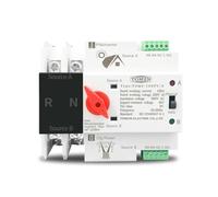 Diferencial Auto Rearmable 2p 3p 4p Riel DIN Ats for Pavo Y el inversor Dual Power Selector automático de transferencia Interruptores sin interrupciones 6 3a 100a 125a(2,100A)