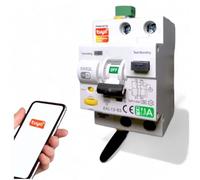 Diferencial auto rearmable wifi incorporado superinmunizado -RCBO Diferencial con magnetotérmico incorporado- Clase A 40A 30mA 6Ka Disyuntor Rearmable carril Din