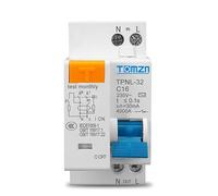 Diferencial Auto Rrearmable Disyuntor Diferencial TPNL DPNL 230 V 1P+N Con Protección Contra Sobrecorriente Y Cortocircuito RCBO MCB Interruptor Diferencial Rearmable(White 32A)
