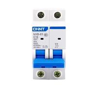 Diferencial Auto Rrearmable Disyuntor MCB NXB-63 2P CA, curva C, 400 V, 10 A, 16 A, 20 A, 25 A, 32 A, 40 A, 63 A, DZ47, carril DIN(16a)
