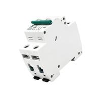 Diferencial Auto Rrearmable Interruptor De Transferencia Automática Solar 1000 V CC, Disyuntor, Conector Fotovoltaico, Diferencial, Minidisyuntor 2P, Antorcha Interruptor Diferencial Rearmable(32A)