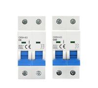 Diferencial Rearmable Disyuntor 2P DC MCB 6KA 500V Mini disyuntor Solar 6A 10A 16A 20A 25A 32A 40A 50A 63A for sistema fotovoltaico interruptor principal de batería(32A)