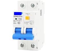 Diferencial Rearmable Interruptor de aire con protector fugas 32A Apertura total 63A Protección contra Disyuntor doméstico(40A)