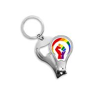 Diferencias de género en torno a la igualdad del arco iris para las uñas cortaúñas cortador abridor llavero tijera