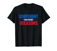 Diferente Porque Razones Divertida sátira política Camiseta gráfica económica