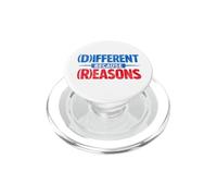 Diferente Porque Razones Divertida sátira política PopSockets PopGrip para MagSafe