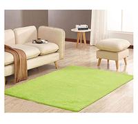 Diferentes tamaños Rectángulo Shaggy Estar súper Blandas Alfombra Antideslizante para el hogar Deco Comedor Dormitorio Fruta Verde 80 * 120cm