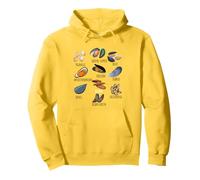 Diferentes tipos de colección de razas de mejillones, amor de mejillones lindos Sudadera con Capucha