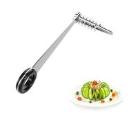 Diffaxy Cortador en espiral para verduras, patatas, juliana, cortador en espiral de acero inoxidable para preparar frutas y verduras creativas, ideal para patatas, zanahorias, pepinos y manzanas
