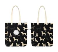 Different Dogs (3) - Bolsa de hombro de lona para mascotas, lindo bolso de transporte portátil para perros pequeños, suministros para animales pequeños, viajes al aire libre