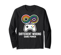 Different Wiring Same Power Neurodiversidad Gaming Manga Larga