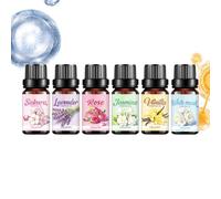 Diffuser Oil Set - Long Lasting Uplifting Calming | 10ml Flower Scent Oil with Relaxing for Candle Making Meditation Road Trip Mother's Day Birthday Valentine's Day Gift Home Spa