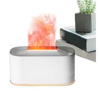 Diffuseur D'huile De Flamme - ABS 15,4 Cm, Humidificateur De Cheminée, Sept Couleurs | Arrêt Automatique, Vaporisateur Silencieux Pour Chambre À Coucher, Salon, Bureau, Studio