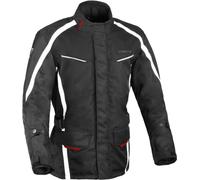 DIFI Cage Aerotex Chaqueta textil de moto impermeable, negro-blanco, tamaño S para Hombres