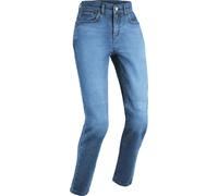 DIFI Cartagena Vaqueros de moto para mujer, Azul, Talla 29/30