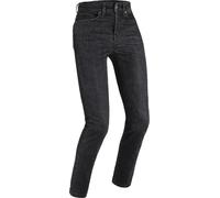DIFI Cartagena Vaqueros de moto para mujer, negro, Talla 28/30