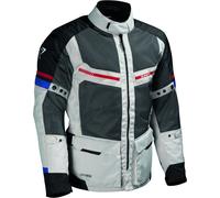 DIFI Corsica Aerotex Chaqueta textil de moto, negro-gris-rojo, tamaño XL para Hombres