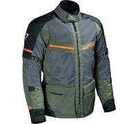 DIFI Corsica Aerotex Chaqueta textil de moto, negro-verde, tamaño 2XL para Hombres