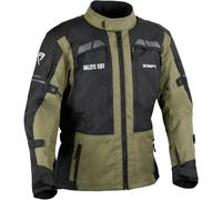 DIFI Granada Aerotex Chaqueta textil de moto impermeable, Verde/negro, Talla 4XL