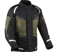 DIFI Horizon Aerotex Chaqueta Textil de Motocicleta Impermeable, negro/verde, Talla M