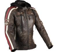 DIFI Jolene 3 Chaqueta de cuero para moto para mujeres, marrón, Talla S