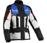 DIFI Sierra Nevada 4 Aerotex Chaqueta impermeable para motocicletas, Gris/negro/azul, Talla M