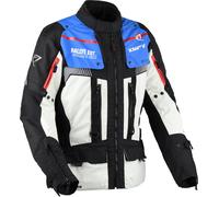 DIFI Sierra Nevada 4 Chaqueta Textil de Motocicleta Impermeable, Gris/negro/azul, Talla M