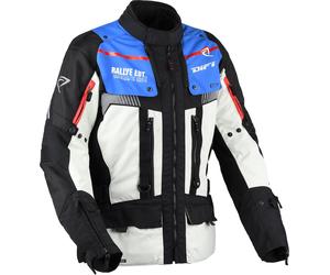 DIFI Sierra Nevada 4 Chaqueta Textil de Motocicleta Impermeable, Gris/negro/azul, Talla XL