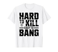 Difícil De Matar Fácil De Golpear Sarcástico Camiseta
