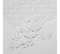 Difícil Juego de desafío sensorial acrílico de - Juego de Cerebro de Jigsaw Clear Premium, Bloqueo Transparente Reutilizable | Kit de Actividades de Aula cooperativa Herramienta de partic