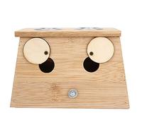 Difícil Moxa Rodar Caja, 18mm 1 PC 8.6 * 8.4 * 7cm Agujero Cicatrización Caja Bambú Hecho