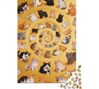 Dificultad Alta e Interesante Puzzle 1000 Piezas Cartón Puzzle Grande Adulto Difícil Muchos Gatos Coleccionistas Padres E Hijos 52x38cm/1000pcs