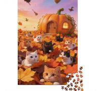 Dificultad Alta e Interesante Puzzle 1000 Piezas Cartón Puzzle Grande Adulto Difícil Muchos Gatos Educa Padres E Hijos 70x50cm/1000pcs