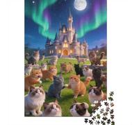 Dificultad Alta e Interesante Puzzle 1000 Piezas Cartón Puzzle Grande Adulto Difícil Muchos Gatos Educa Padres E Hijos 70x50cm/1000pcs