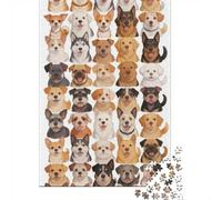 Dificultad Alta e Interesante Puzzle 1000 Piezas Cartón Puzzle Grande Adulto Difícil Muchos Perros Coleccionistas Padres E Hijos 38x26cm/1000pcs
