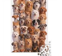 Dificultad Alta e Interesante Puzzle 1000 Piezas Cartón Puzzle Grande Adulto Difícil Muchos Perros Coleccionable Regalo 52x38cm/1000pcs