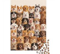Dificultad Alta e Interesante Puzzle 1000 Piezas Cartón Puzzle Grande Adulto Difícil Muchos Perros Educa Padres E Hijos 70x50cm/1000pcs