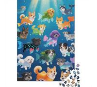 Dificultad Alta e Interesante Puzzle 1000 Piezas Cartón Puzzle Grande Adulto Difícil Muchos Perros Educa Padres E Hijos 38x26cm/1000pcs