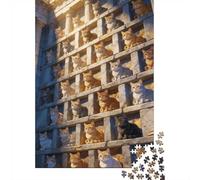 Dificultad Alta e Interesante Puzzle 1000 Piezas Cartón Puzzle Grande Adulto Relajarse Muchos Gatos Puzzle Familiar Padres E Hijos 70x50cm/1000pcs