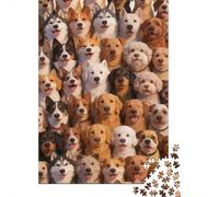 Dificultad Alta e Interesante Puzzle 1000 Piezas Cartón Puzzle Grande Adulto Relajarse Muchos Perros Puzzle Familiar Padres E Hijos 70x50cm/1000pcs
