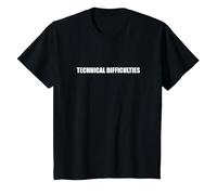 Dificultades Técnicas Camiseta, Niños, Negro, 10 años